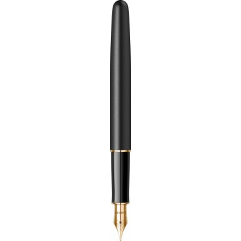Подарочный набор: Перьевая ручка Parker Sonnet Core F528, Matte Black GT (Перо F) +  Ежедневник Premium, Black GS